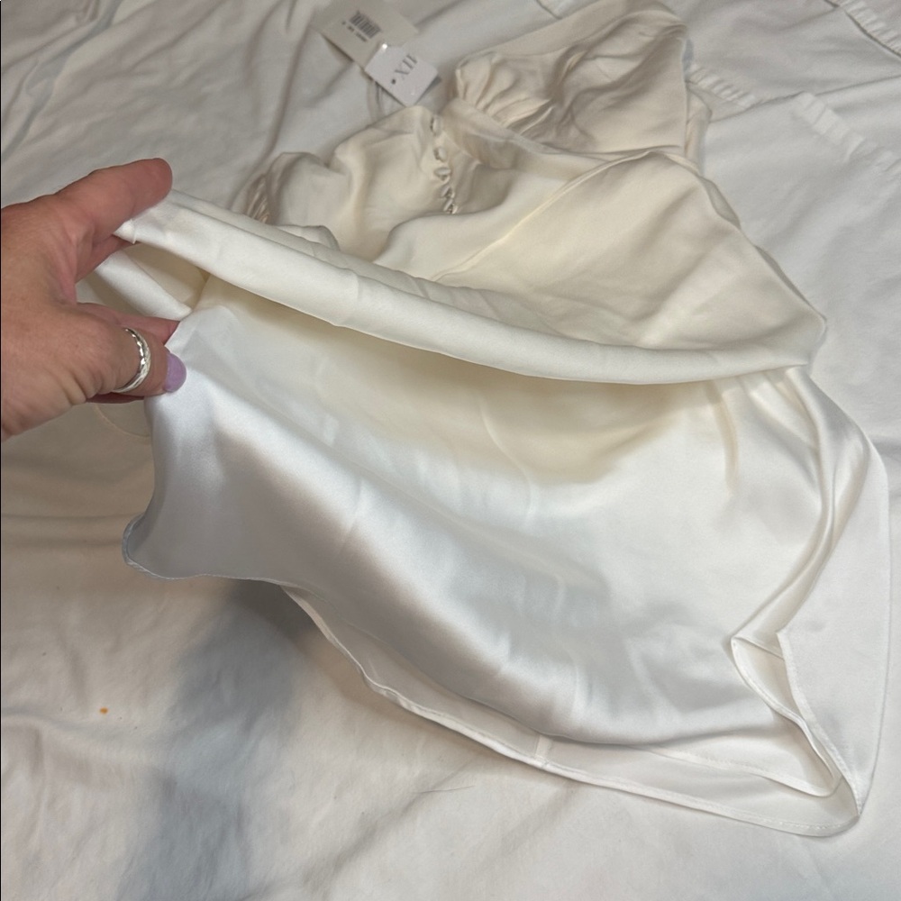 Frame Ivory Silk Blouse xs - Picture 10 of 12